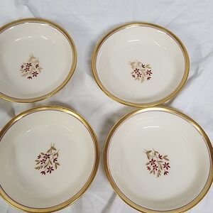 Lenox Nydia P419W   Finger Bowls 4 Pieces Retired